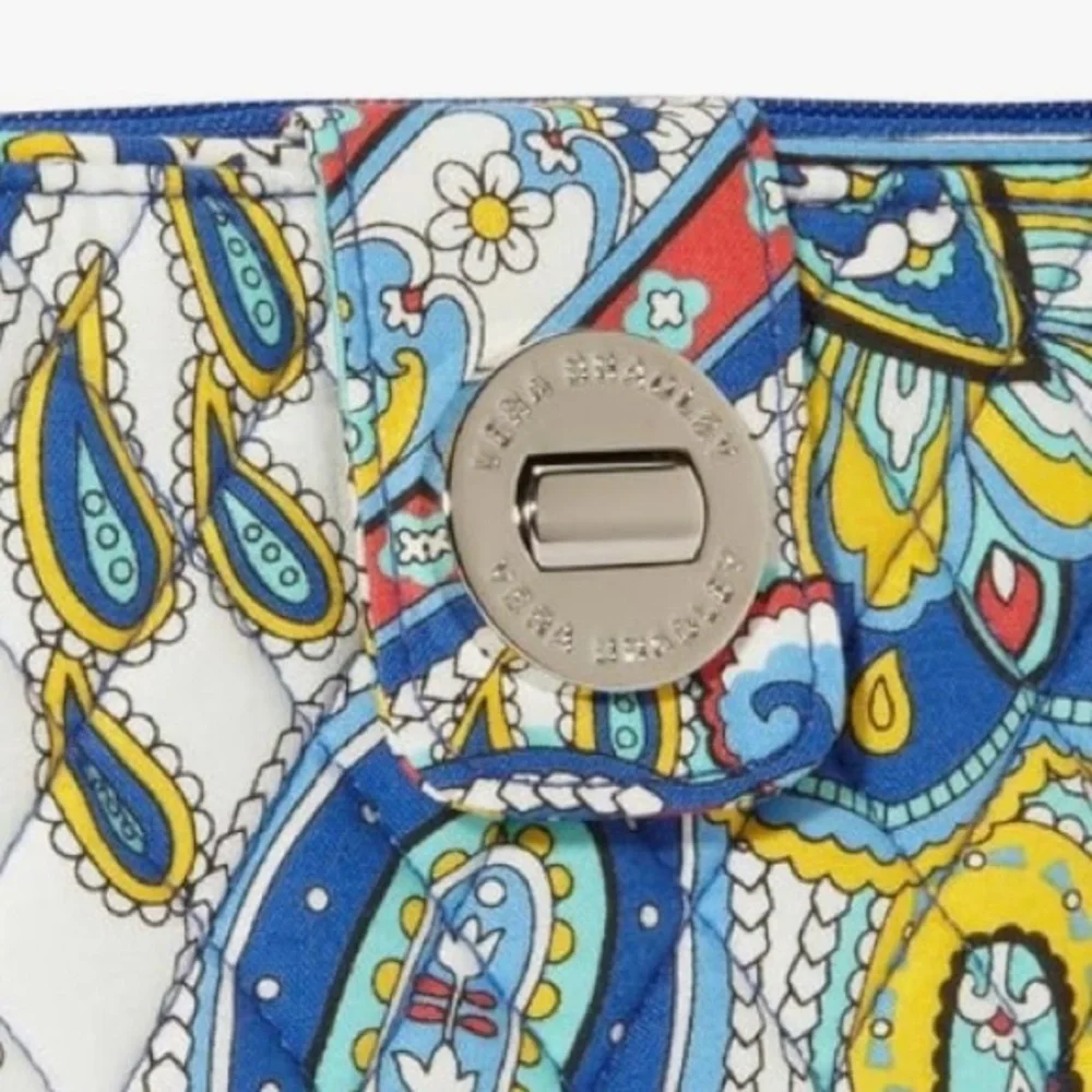 Vera Bradley Turn Lock Wallet (Marina Paisley) - Picture 2 of 10